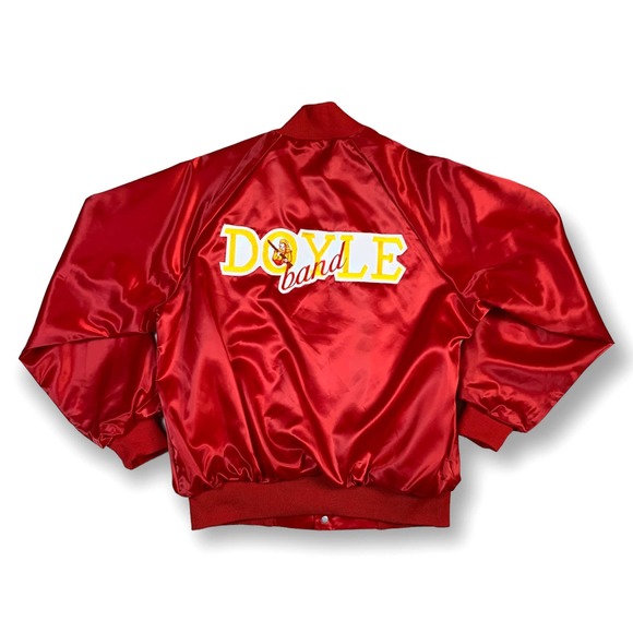 Auburn Sportswear Jackets & Coats Vintage 8s Auburn Sportswear Doyle Band Red Satin Varsity